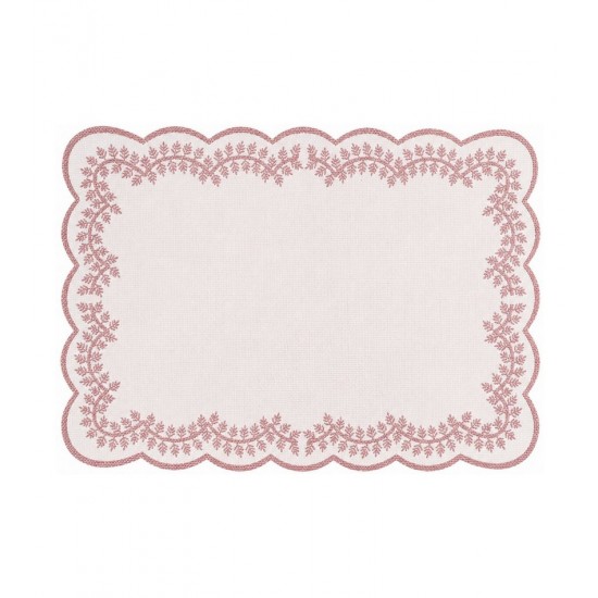 Lugar Americano Sereno 45cm x 30cm Rosa PVC - Wolff